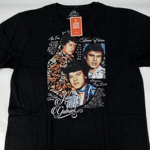 Juan Gabriel Graphic Tee Latino Heritage Month Modern Mens 2X Black Shirt NWT‎